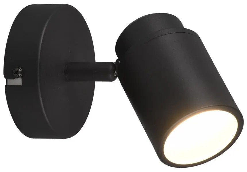 Faretto in metallo nero opaco 10x9 cm Angelo - Trio