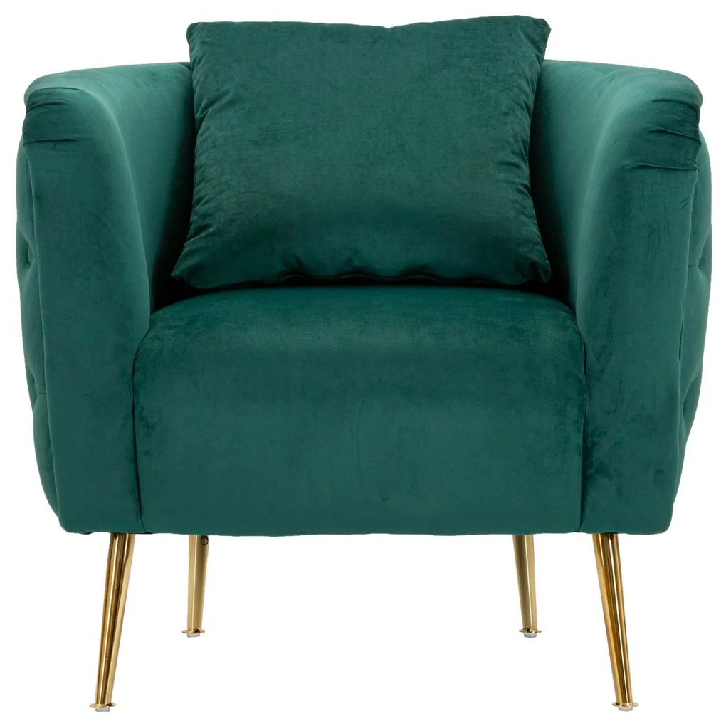 Poltrona Bucarest Verde Elegante 76x74x73 cm