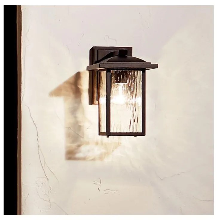 Kichler KL-CAPPANNA-S-BKT - Lampada da parete esterna con CAPPANNA 1xE27/60W/230V IP44