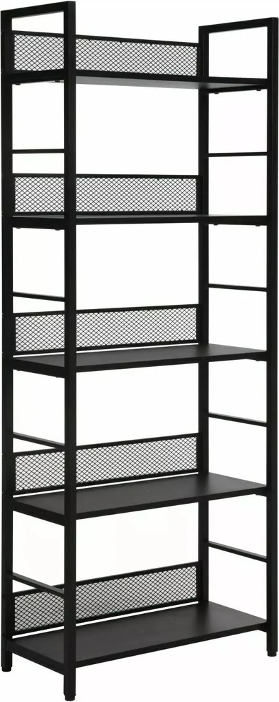 Libreria Raw R5 nera – 60x28x154 cm