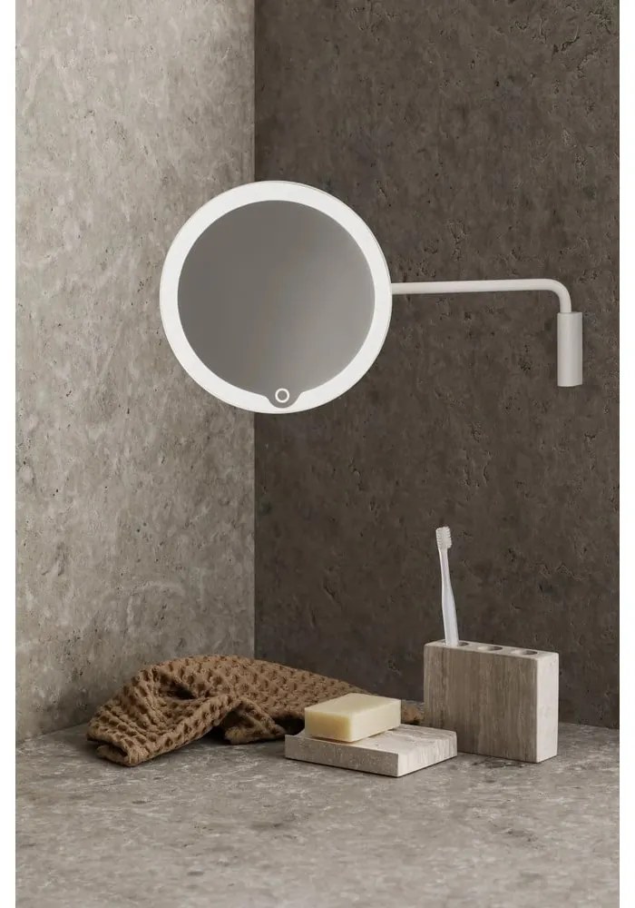 Specchio da parete/per make-up con illuminazione/con ingrandimento (5x) ø 20 cm Modo – Blomus