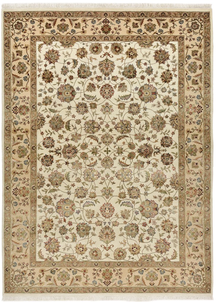 Tabriz Tappeto 210x150 (Indian) Annodato A Mano