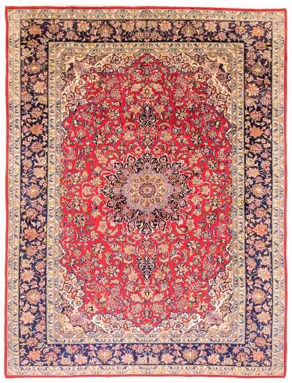 Najafabad Tappeto persiano 300 x 400 Rosso (Iran) Annodato A Mano