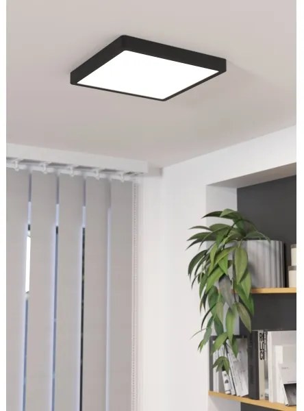 Eglo 900588 - Plafoniera LED dimmerabile FUEVA LED/20,5W/230V nera