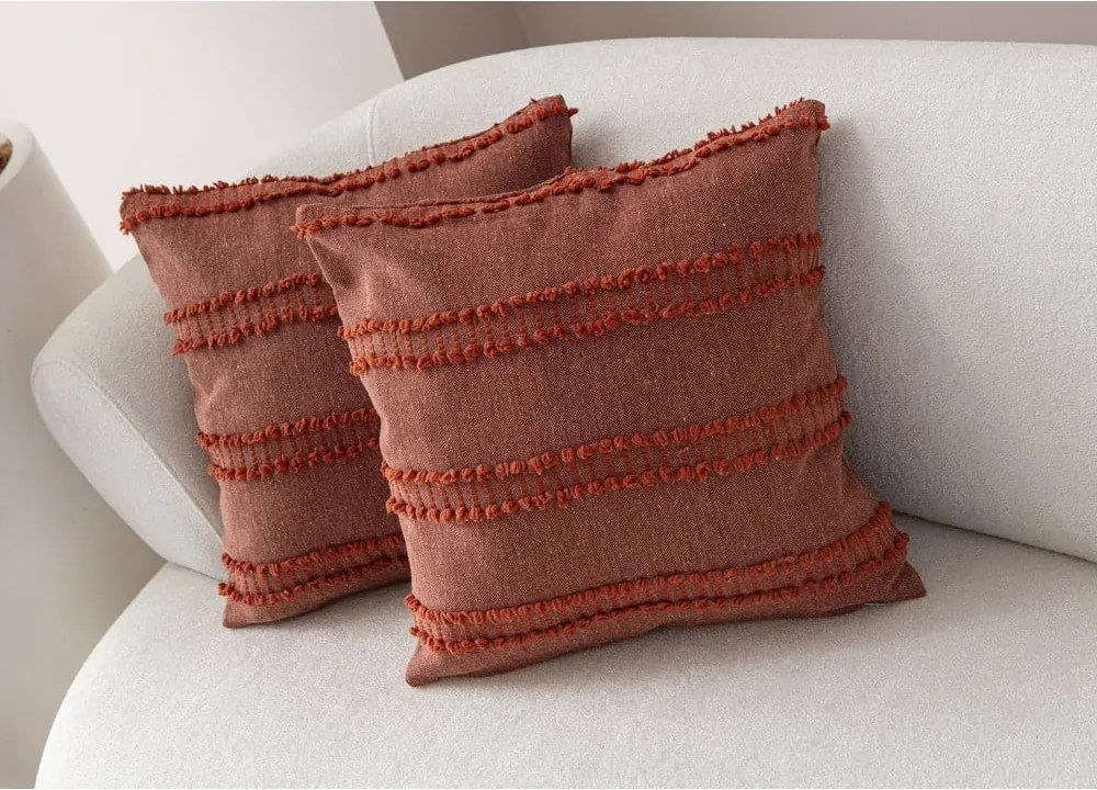 Federe decorative in set 2 pz 43x43 cm Tuffet – Mioli Decor