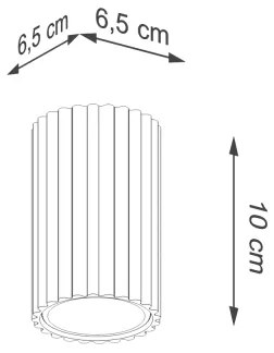 Brilagi - Faretto CRESTO 1xGU10/10W/230V 10 cm nero