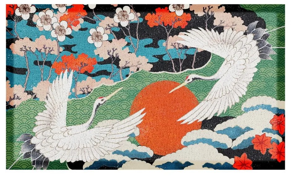 Zerbino 40x70 cm Japanese Bird – Artsy Doormats