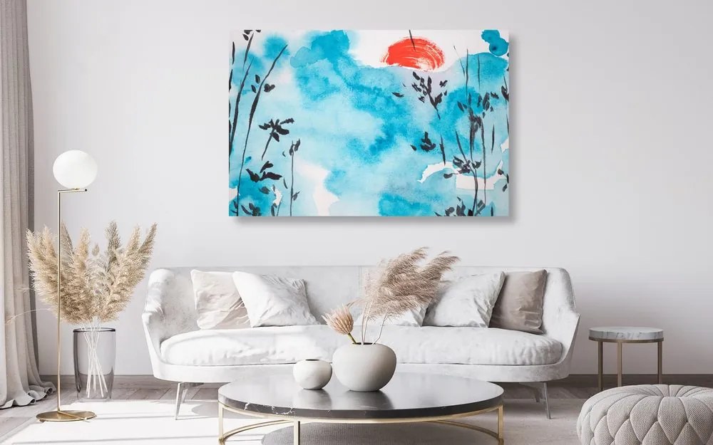 Quadro su tela – Pittura del cielo giapponese