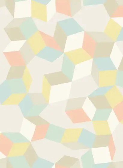 Cole & Son Carta da parati Puzzle - Pale Pastel