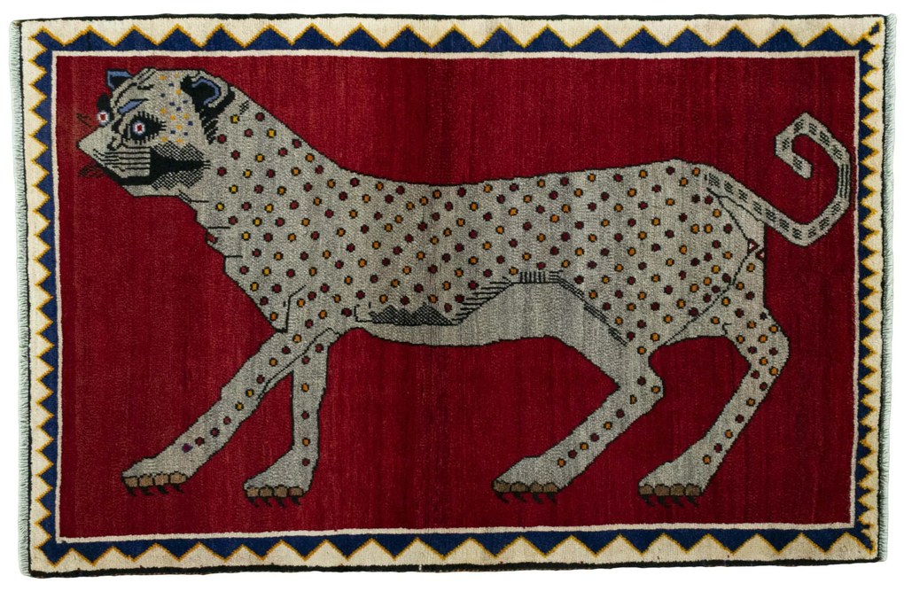 Gabbeh Tappeto persiano 100x160 Rosso (Iran) Annodato A Mano