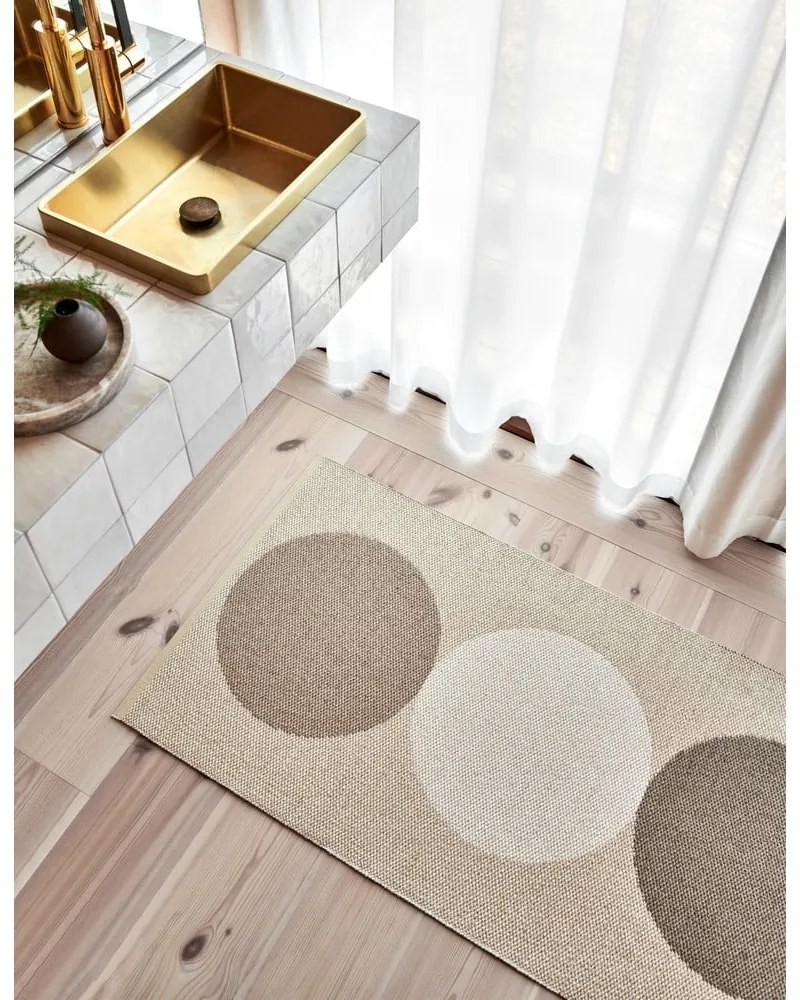 Tappeto da interno/esterno beige/color crema 70x140 cm Otto Grain – Pappelina