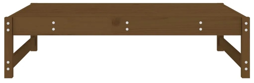 Poggiapiedi da giardino 120x80 cm legno massello di pino miele