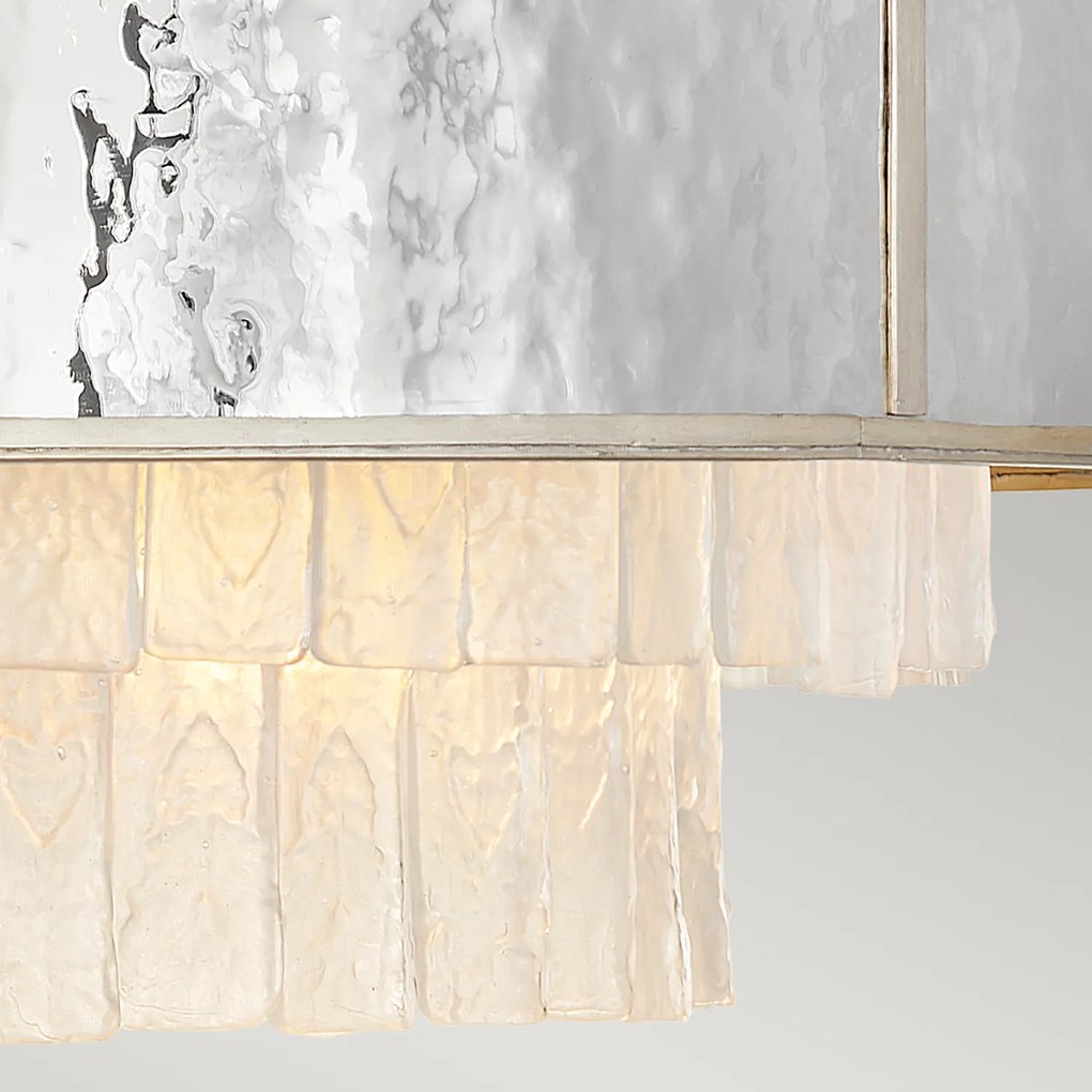 Lampadario Contemporaneo Reverie Acciaio Oro Champagne 8 Luci E14