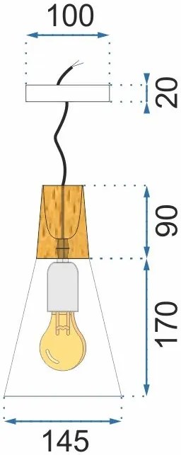 Lampada da soffitto SCANDI B Bianca