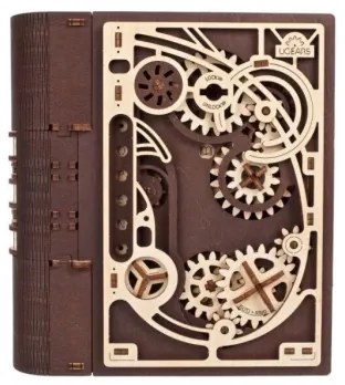 Ugears - Puzzle meccanico 3D in legno Libro dei Segreti