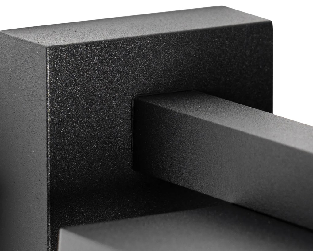 Lanterna da parete smart per esterni nera IP44 con Wifi ST64 - Charlois