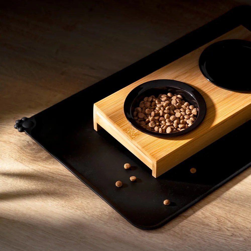 Ciotola con supporto in bambù per cane ø 16 cm – Love Story