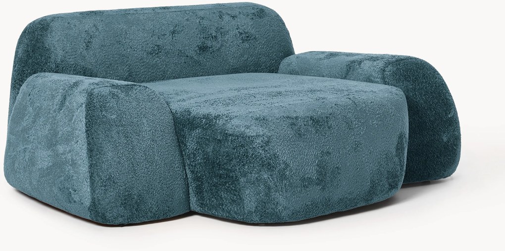 Poltrona lounge XL in teddy bouclé Wolke