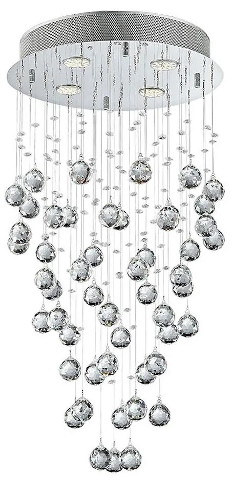 LUXERA 62411 - Lampadario fisso di cristallo NORR 4xGU10/50W/230V