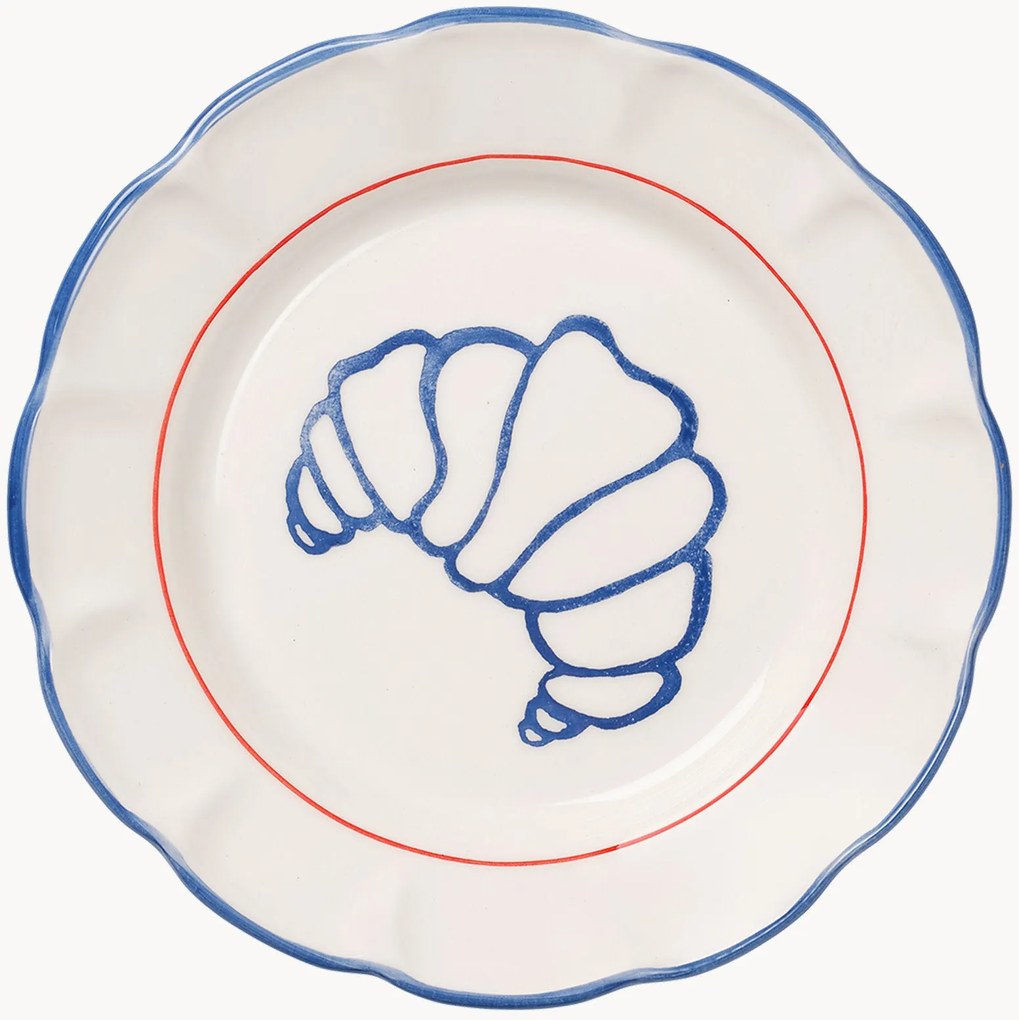 Piatto da colazione dipinto a mano Picnic