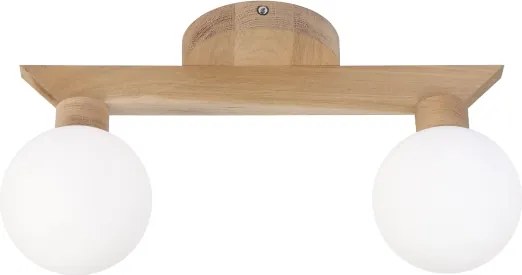 Plafoniera da soffitto ANTONIO 2xG9/5W/230V rovere/bianco