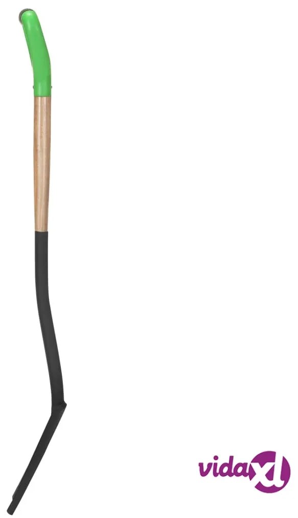 vidaXL Vanga per Giardinaggio con Presa a D Acciaio e Legno Duro