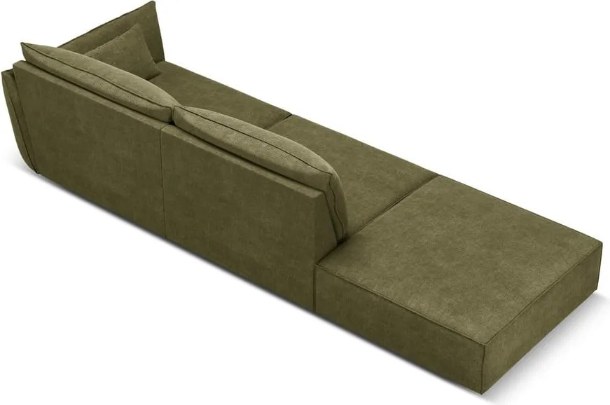 Divano angolare verde Vanda - Mazzini Sofas