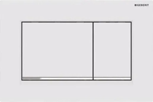 Geberit 115.883.JT.1 - Pulsante di scarico Sigma30 24,6 x 16,4 cm bianco/cromo lucido