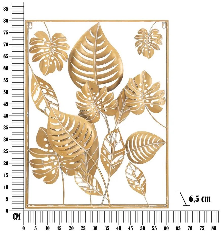 Decorazione murale in metallo 60x80 cm Jungle - Mauro Ferretti