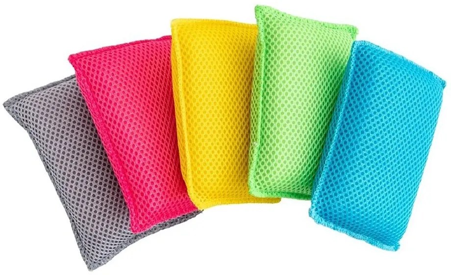 Spugne per piatti in set in microfibra 5 pz – Addis