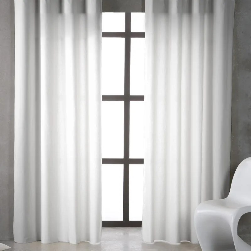 Tenda INSPIRE Ayden bianco, fettuccia e passanti 300x270 cm