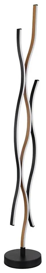 Globo 67206SW - Lampada LED da terra GERONIMO LED/28W/230V 3000K nero/oro