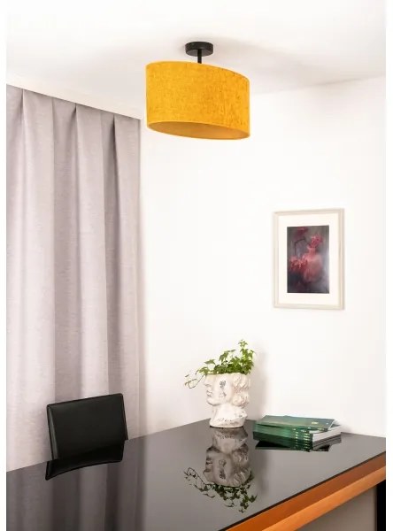 Duolla - Lampadario a plafone OVAL 1xE27/15W/230V marrone