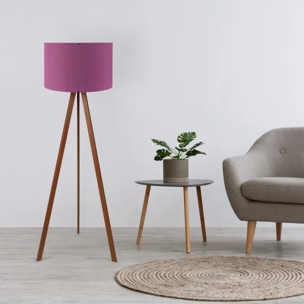 Lampada da terra AYD 1xE27/40W/230V viola/marrone