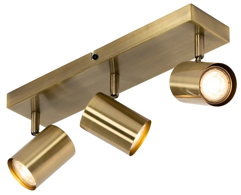 Faretto da Soffitto Smart Bronzo a 3 Luci Regolabile Incl. Wifi GU10 50mm - Jeana