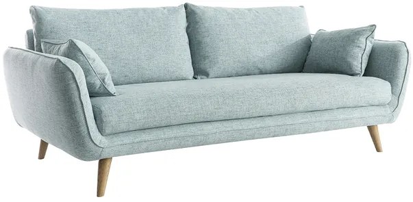 Divano scandinavo 3 posti grigio chiaro screziato CREEP