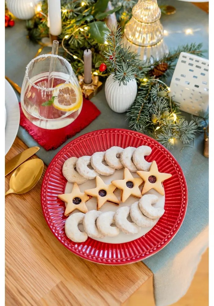 Sottobicchieri rossi in set da 4 Lava Falls - Linen Tales