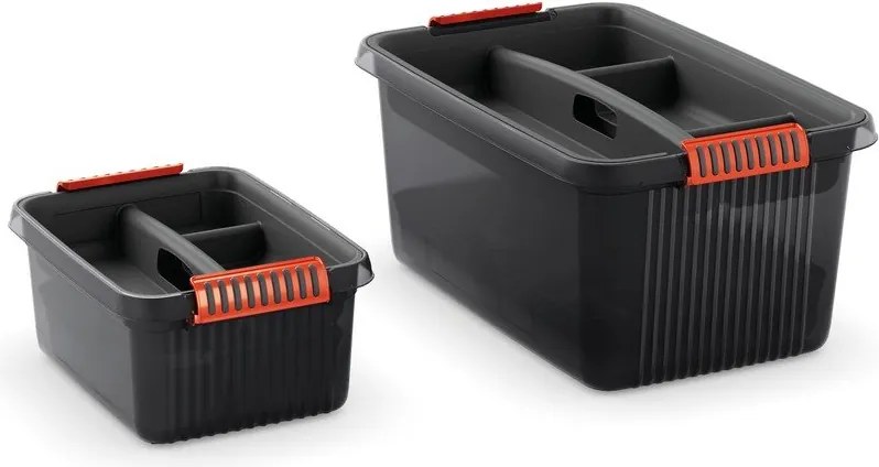 Divisore per organizer grigio in plastica 54,5x36x8,5 cm K Latch Box – KIS