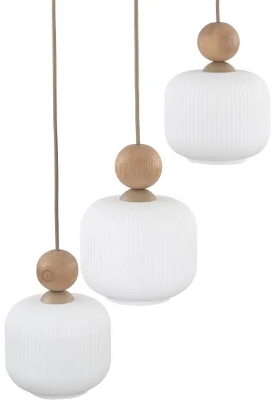 Lampadario a cavo BALLO 3xE14/10W/230V beige