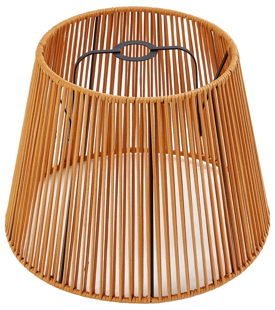 Paralume da esterno con corda arancione IP54 40/28/30
