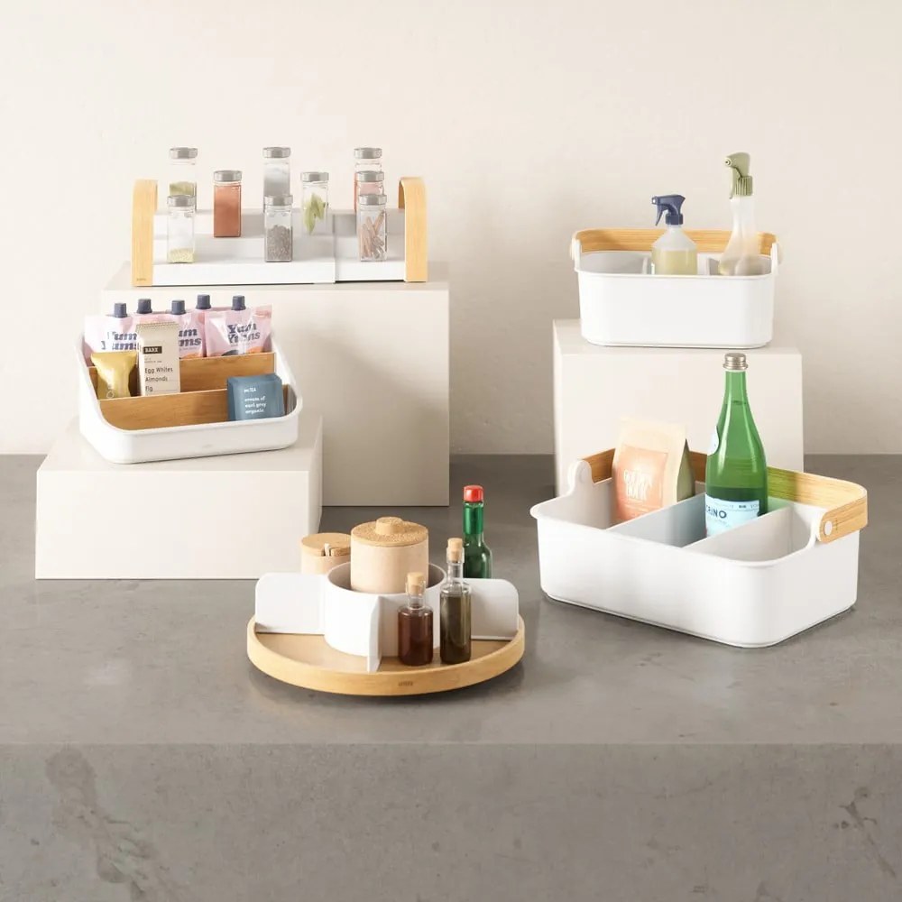 Organizer da bagno in plastica bianca per cosmetici Bellwood - Umbra