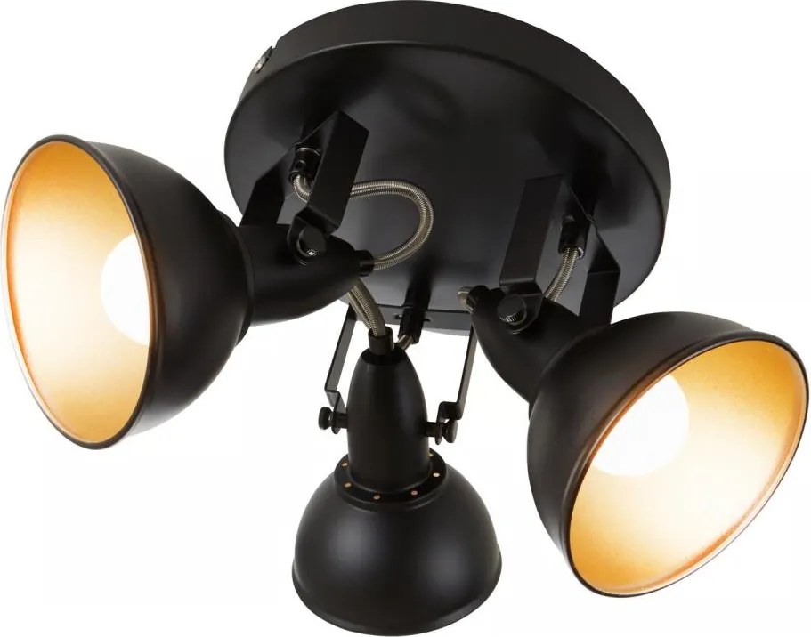 Faretto 3xE14/40W/230V nero