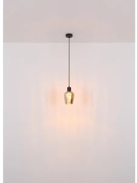 Globo 15627 - Lampadario a sospensione con filo RYAN 1xE27/40W/230V diametro 13,5 cm nero