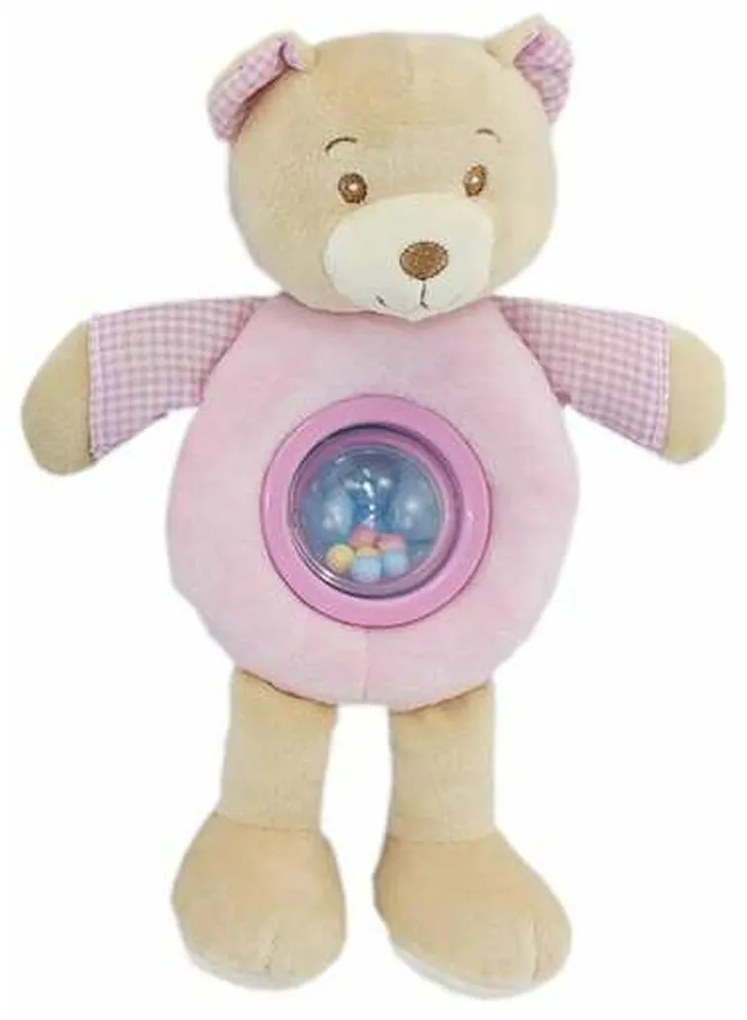 Peluche con Sonagli Lulu Rosa Orso 25cm