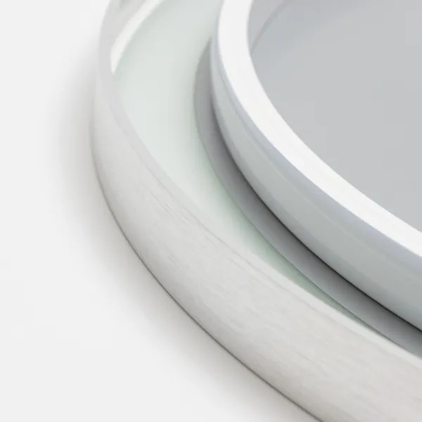 Brilagi-LED dimmerabile, specchio riscaldato con retroilluminazione, profilo in alluminio ALU PRO, LED 18W/230V, Ø 60 cm, IP44, finitura cromo satinato