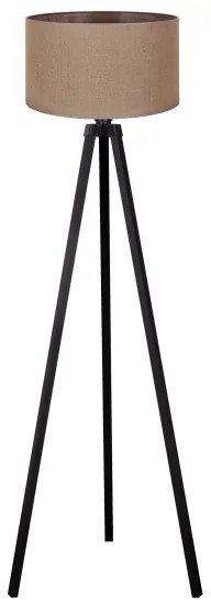 Duolla - Lampada con piedistallo 1xE27/60W/230V diametro 44 cm marrone/wenge