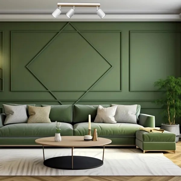 Faretto TERRA 3xGU10/8W/230V bianco/quercia