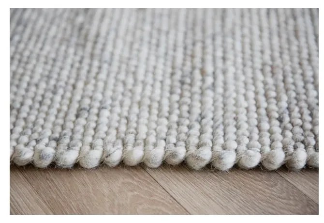 Tappeto rotondo in lana grigio chiaro ø 250 cm Auckland - Rowico