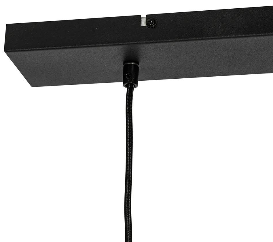 Lampada a sospensione industriale nera a 2 luci - Hanze