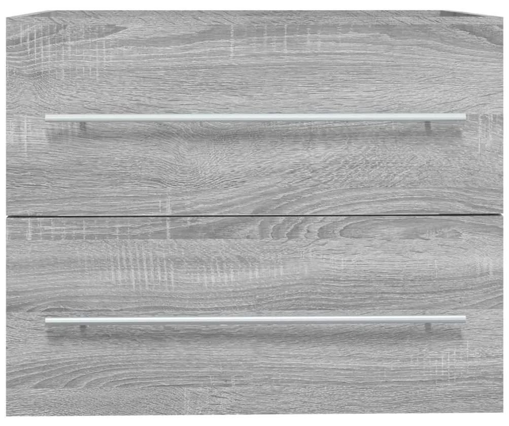 Mobile lavabo grigio sonoma 60x38,5x48 cm in legno multistrato